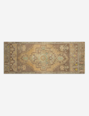 Vintage Turkish Hand-Knotted Wool Mini Rug No. 322, 1'2