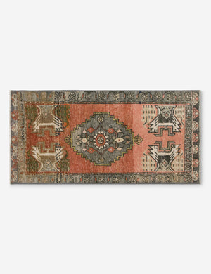 Vintage Turkish Hand-Knotted Wool Mini Rug No. 329, 1'6