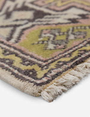 Vintage Turkish Hand-Knotted Wool Mini Rug No. 330, 1'7