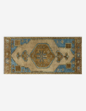 Vintage Turkish Hand-Knotted Wool Mini Rug No. 333, 1'4