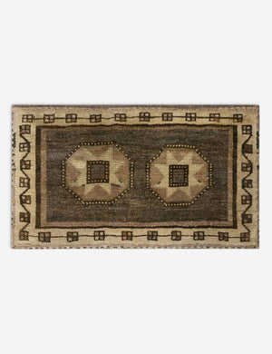 Vintage Turkish Hand-Knotted Wool Mini Rug No. 334, 1'5