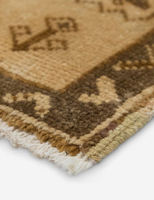 Vintage Turkish Hand-Knotted Wool Mini Rug No. 339, 1'7