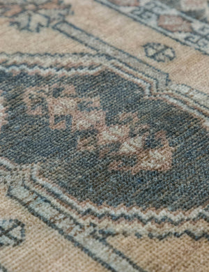 Vintage Turkish Hand-Knotted Wool Mini Rug No. 346, 1'7
