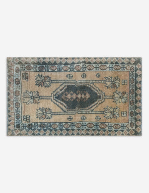 Vintage Turkish Hand-Knotted Wool Mini Rug No. 346, 1'7