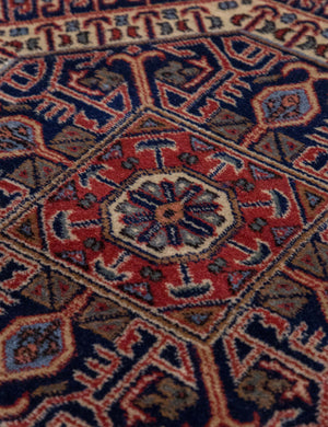 Vintage Turkish Hand-Knotted Wool Mini Rug No. 348, 2' x 2'2