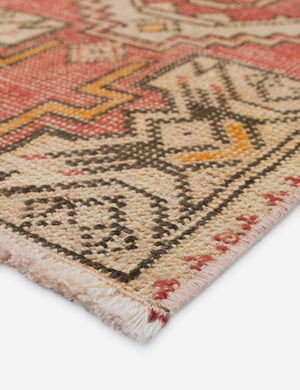 Vintage Turkish Hand-Knotted Wool Mini Rug No. 350, 1'6
