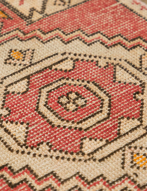 Vintage Turkish Hand-Knotted Wool Mini Rug No. 350, 1'6
