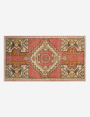 Vintage Turkish Hand-Knotted Wool Mini Rug No. 350, 1'6