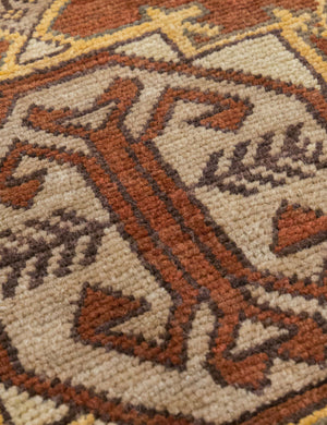Vintage Turkish Hand-Knotted Wool Mini Rug No. 351, 1'10