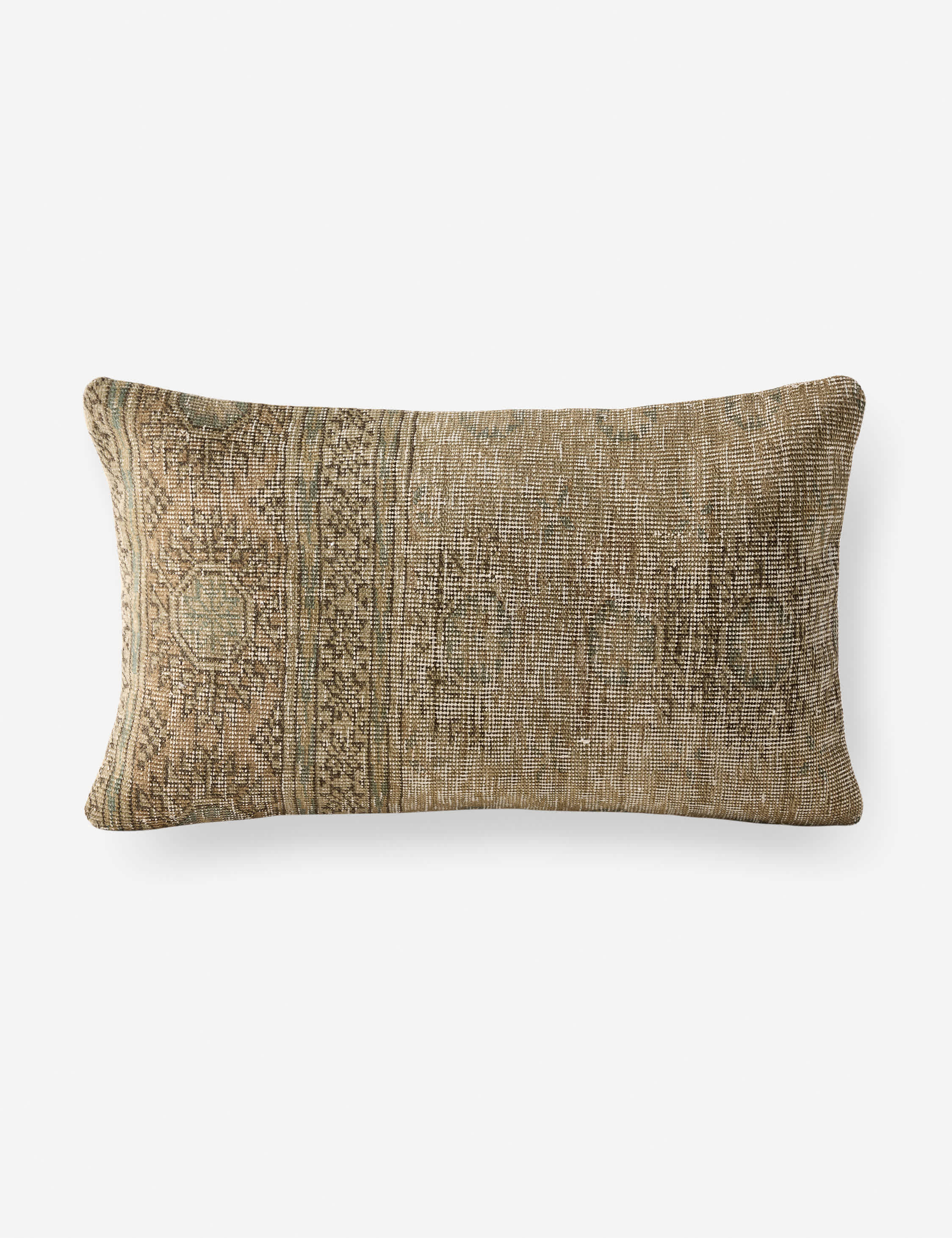 Vintage Lumbar Pillow No. 433, 13" x 21"