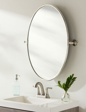 Caferro Oval Mirror : Antiqued Gold