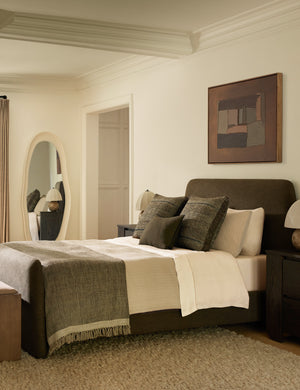 Lama Platform Bed by DISC Interiors : Blush Luxe Boucle / King