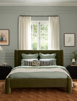 Hyvaa Bed by Sarah Sherman Samuel : Denim Vintage Velvet / Queen