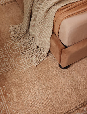 Velasquez Hand-Knotted Wool Rug Swatch, Rust