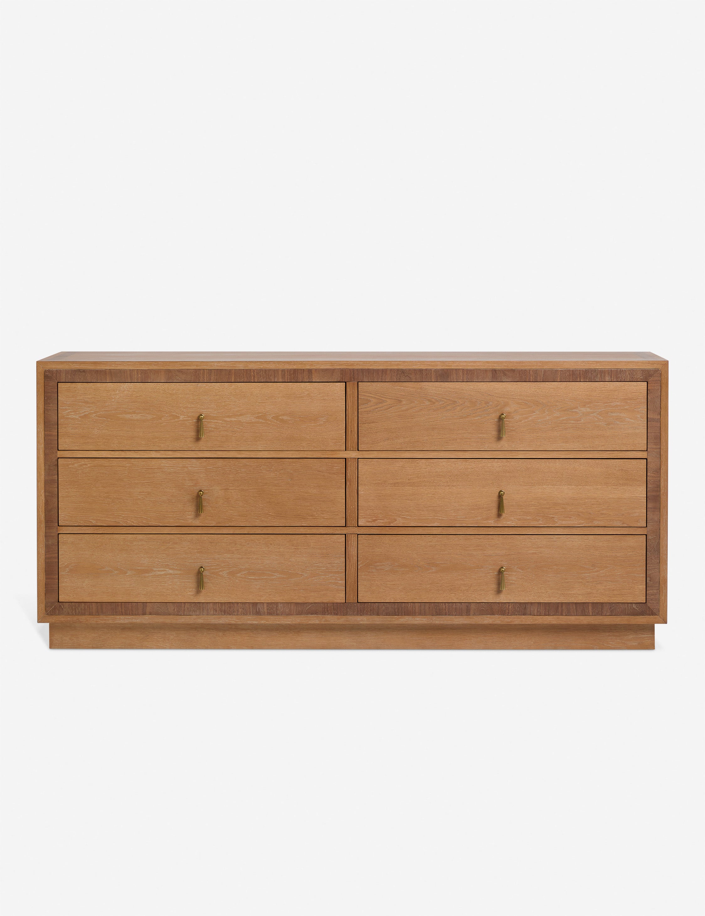 #color::natural | Brandt clean-lined oak six drawer dresser