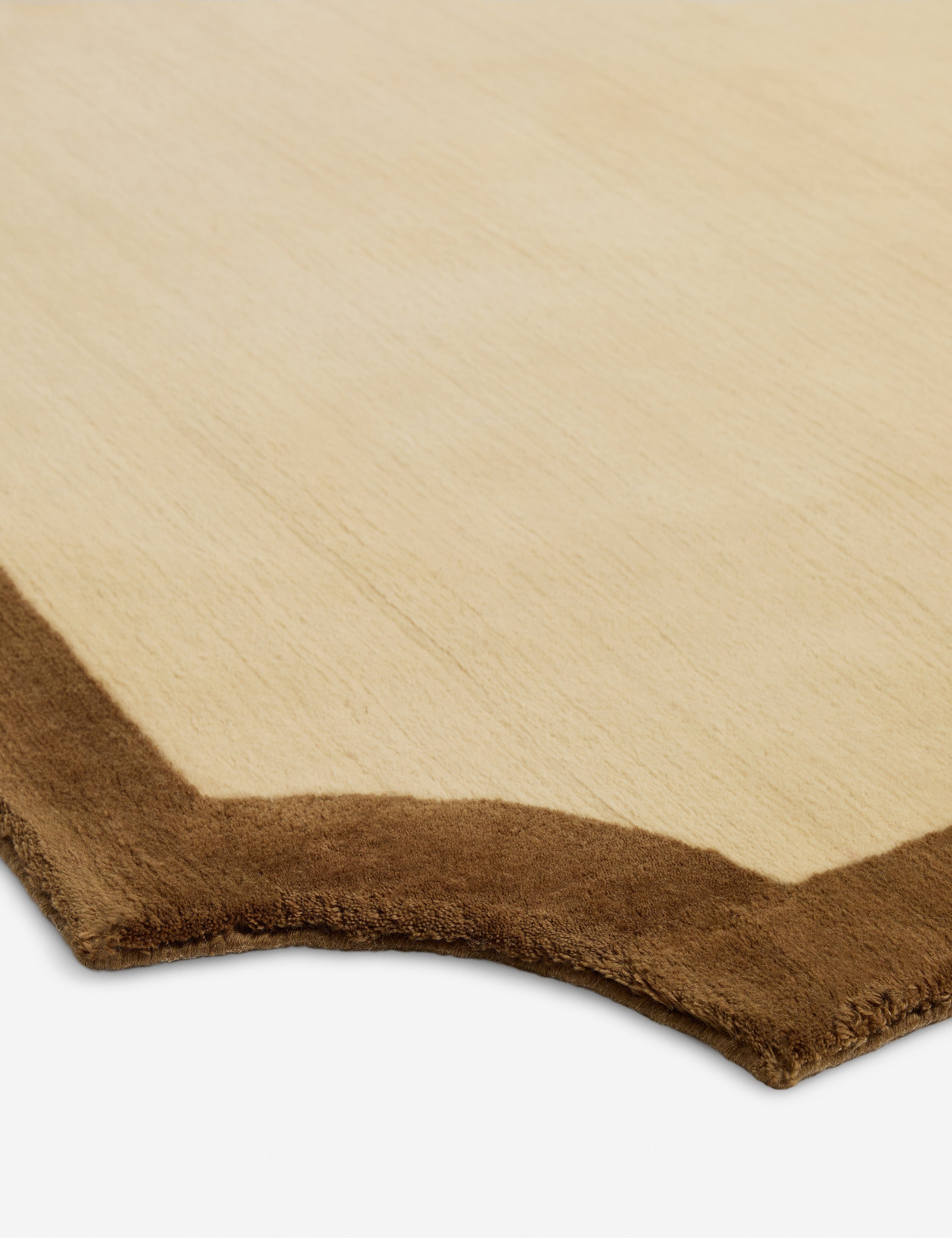 Clapham Handloom Wool Rug Swatch by Jake Arnold, Ivory