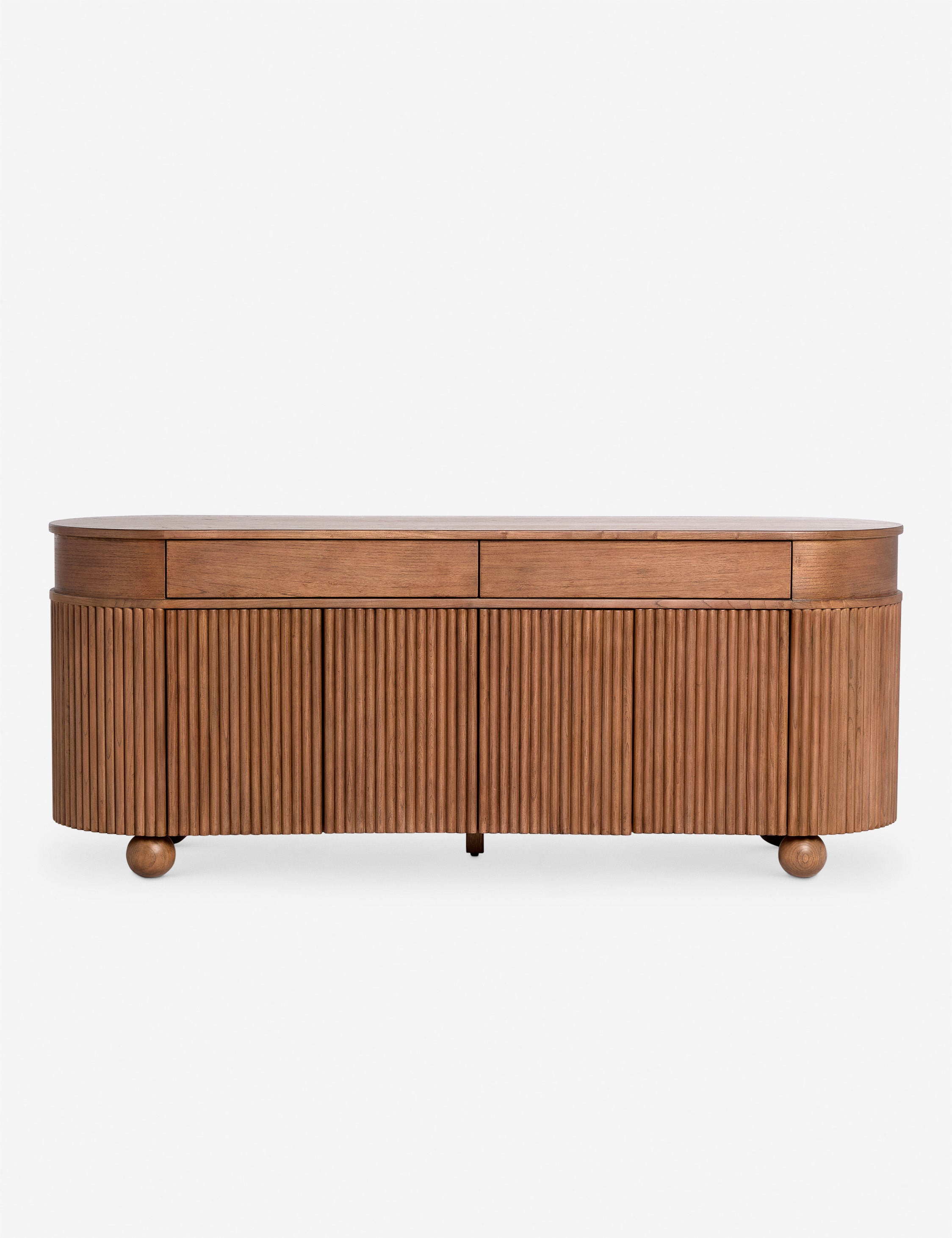 #color::cool-brown | Conte fluted frame sideboard cabinet