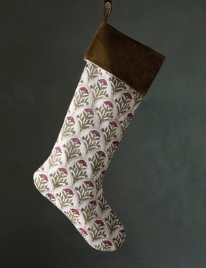 Dove floral pattern stocking
