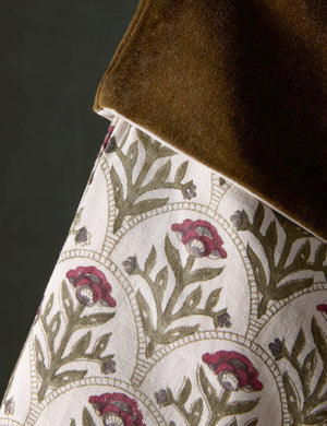 Close up of the Dove floral pattern stocking