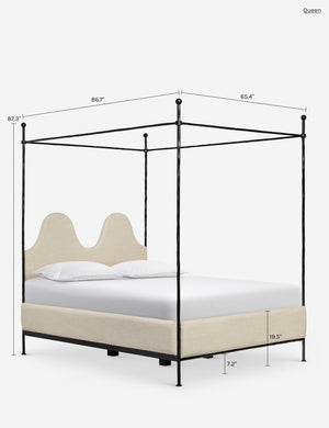 Anneli Canopy Bed by Sarah Sherman Samuel : Vanilla Basketweave / King