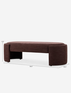 Kamira Bench : Plum