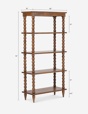 Foxton Bookcase : Brown