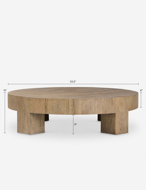 Bevan Round Coffee Table : Natural