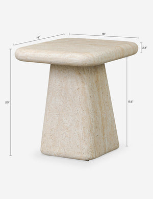 Dema Indoor / Outdoor Side Table : Natural