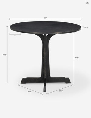 Lacasa Outdoor Round Dining Table : Bronze / 36