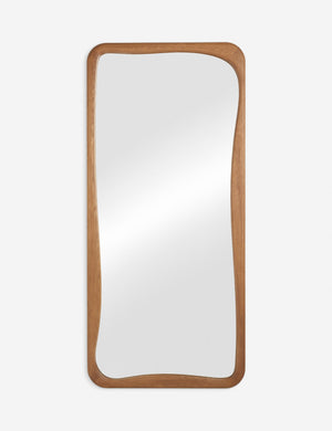 Galilea solid wavy wood frame floor mirror mirror by Aimee Song