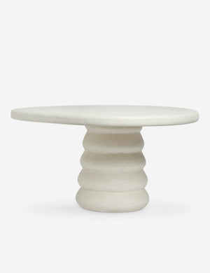 Hannu modern round fibercement dining table by Aimee Song