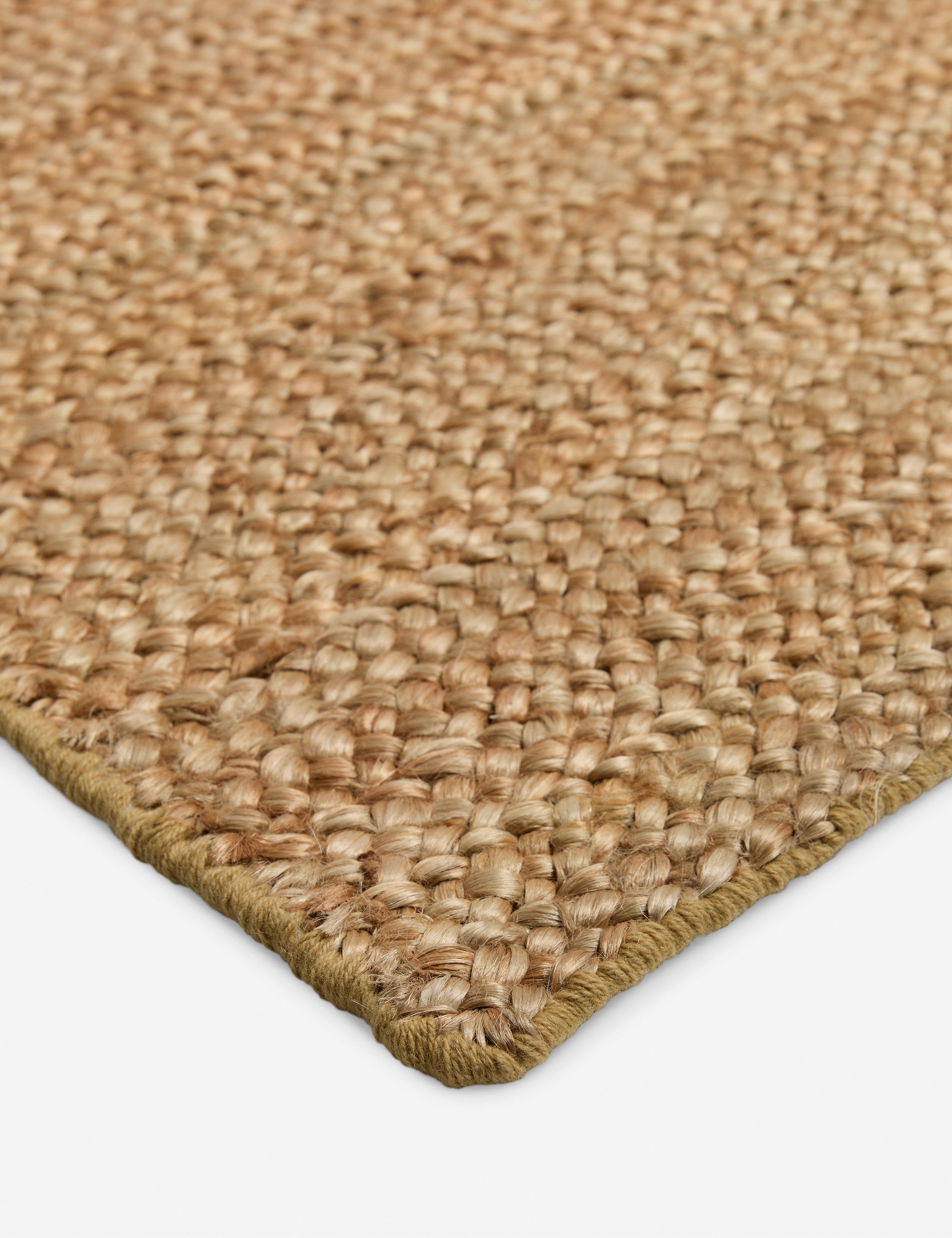 Custom Machi Hand-Loomed Jute Rug Swatch 5.5" x 6", Gold