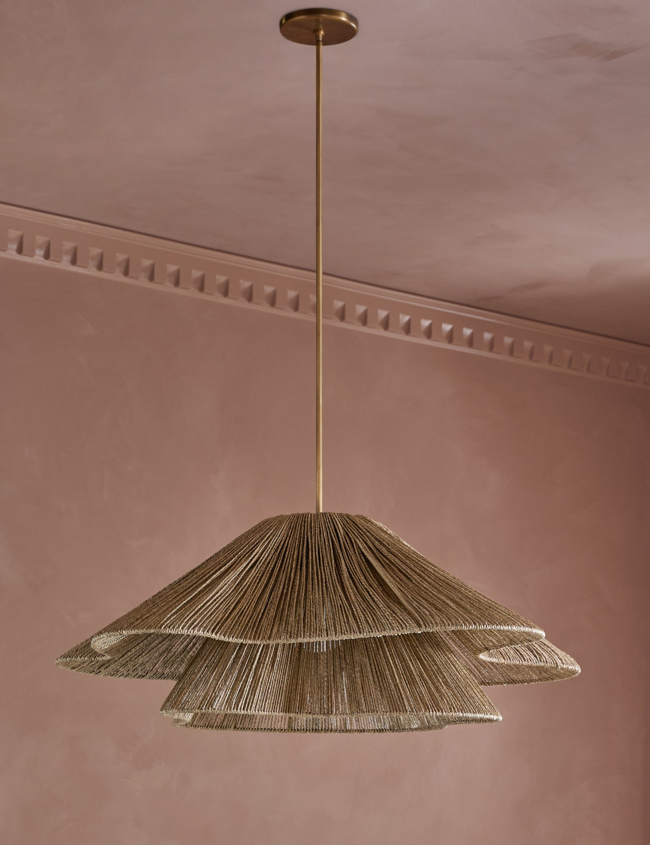 Open Box: Mosca Pendant Light , Natural 42"Dia