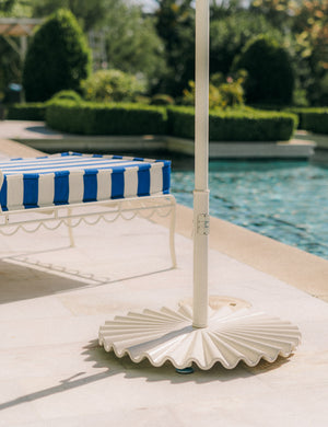 Clamshell Umbrella Base by Business & Pleasure Co. : White / Medium