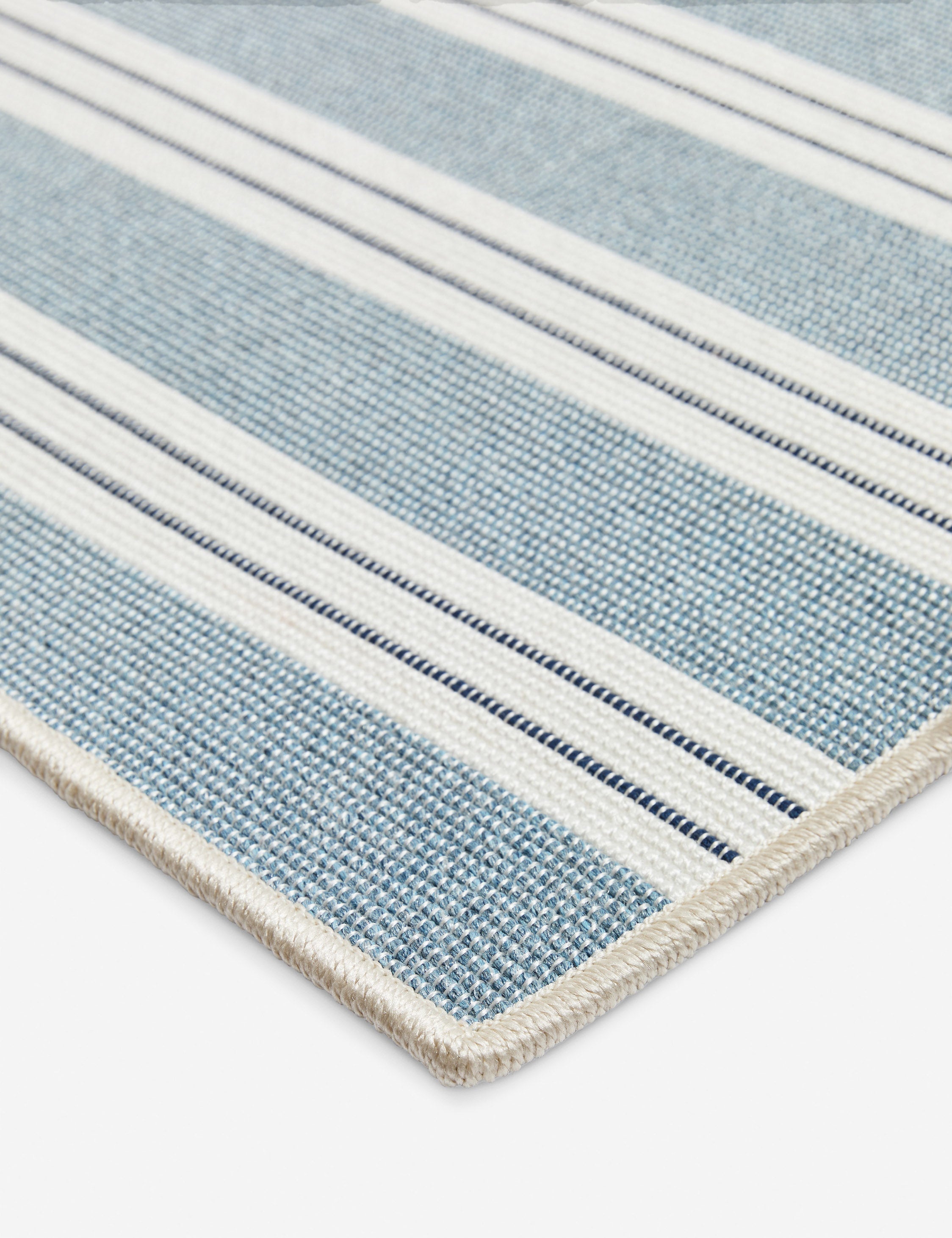 Custom Minetta Hand-Loomed Rug Swatch 5.5" x 6", Lapis