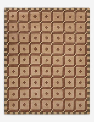 Popham Hand-Knotted Rug Swatch, Clay and Slate