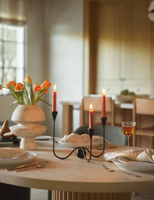 Orb Candelabra by Sarah Sherman Samuel : Black / 3 Candle