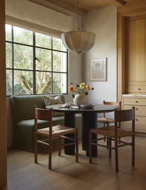 Haddan Slipcover Dining Bench : Talc Linen