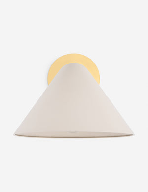 Citrine adjustable cone shade sconce
