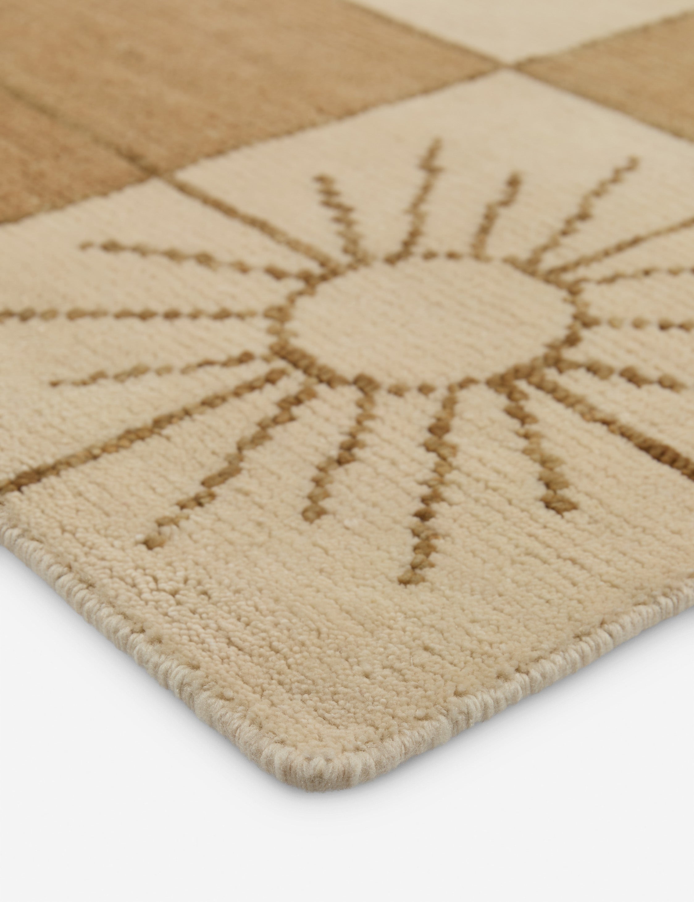 Stansby Hand-Knotted Wool Rug Swatch by Jake Arnold, Natural