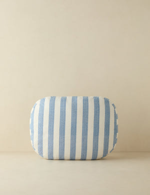 Sunday striped outdoor throw pillow