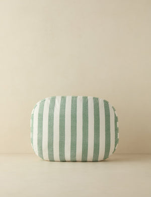 Sunday striped outdoor throw pillow