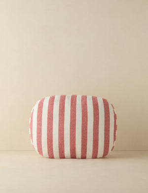 Sunday striped outdoor throw pillow