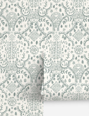 Topiary View Wallpaper by Sanderson, Thyme - Swatch