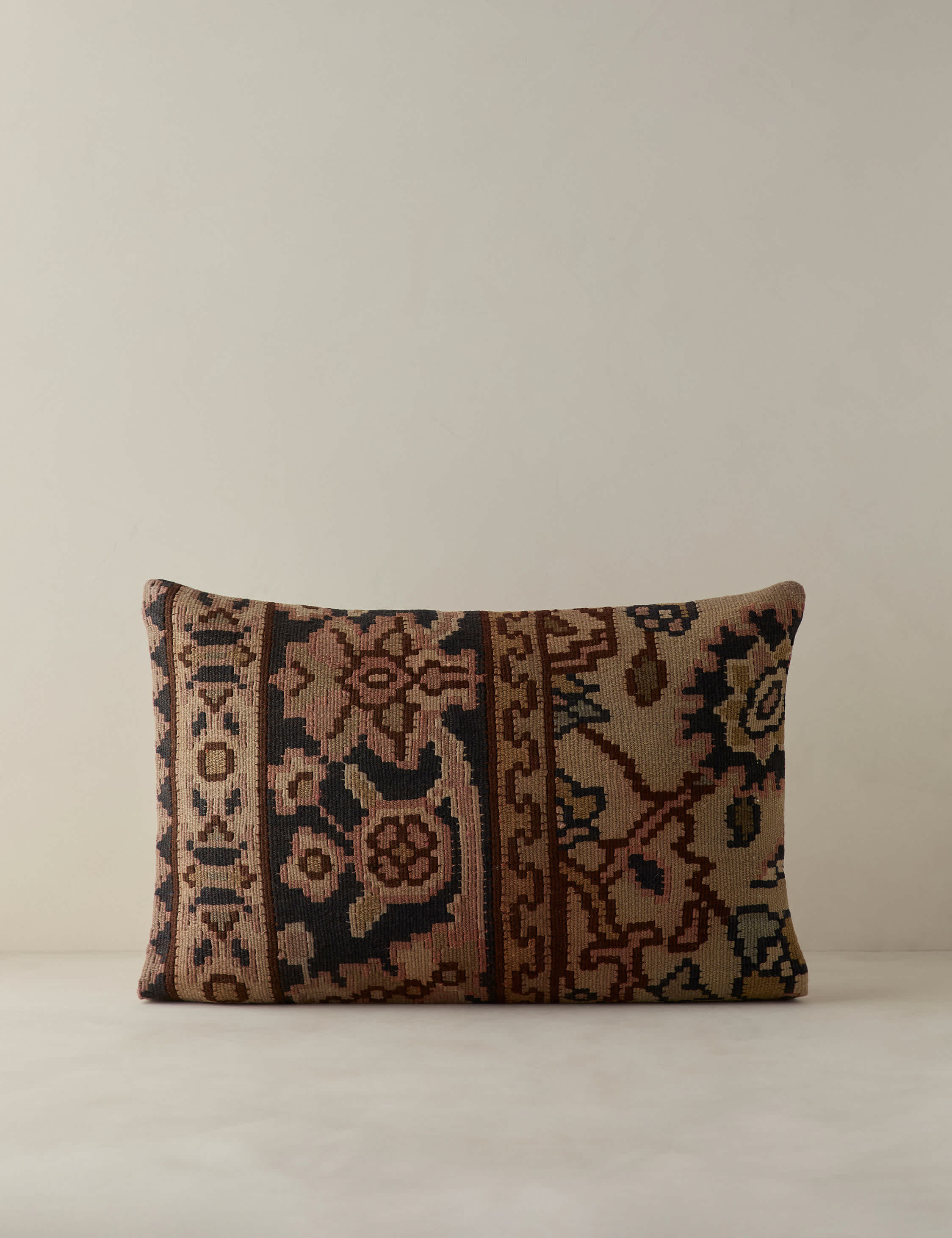 Vintage Lumbar Pillow No. 369, 16" x 24"