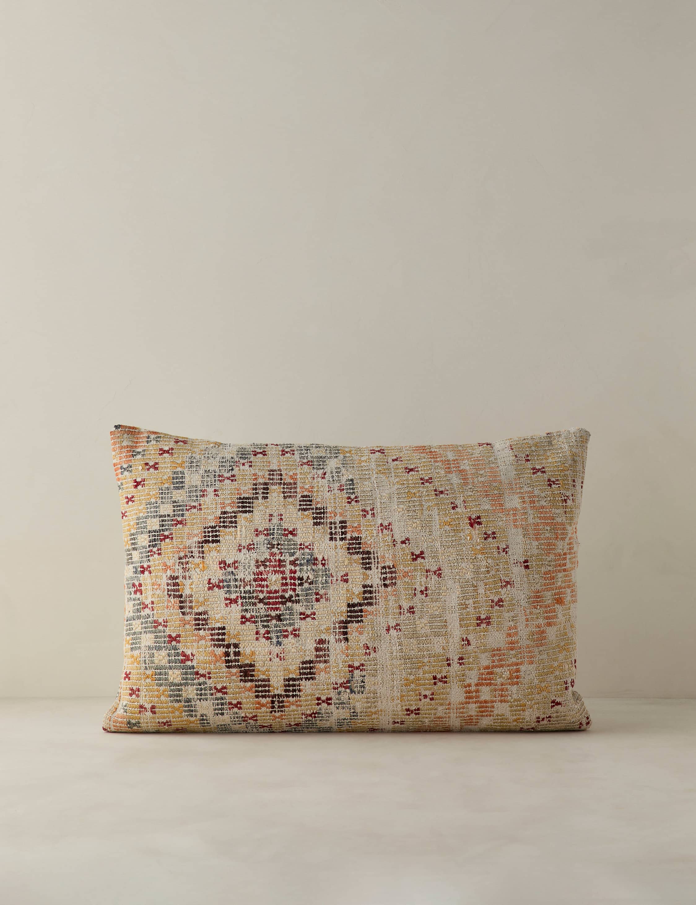 Vintage Lumbar Pillow No. 377, 16" x 24"