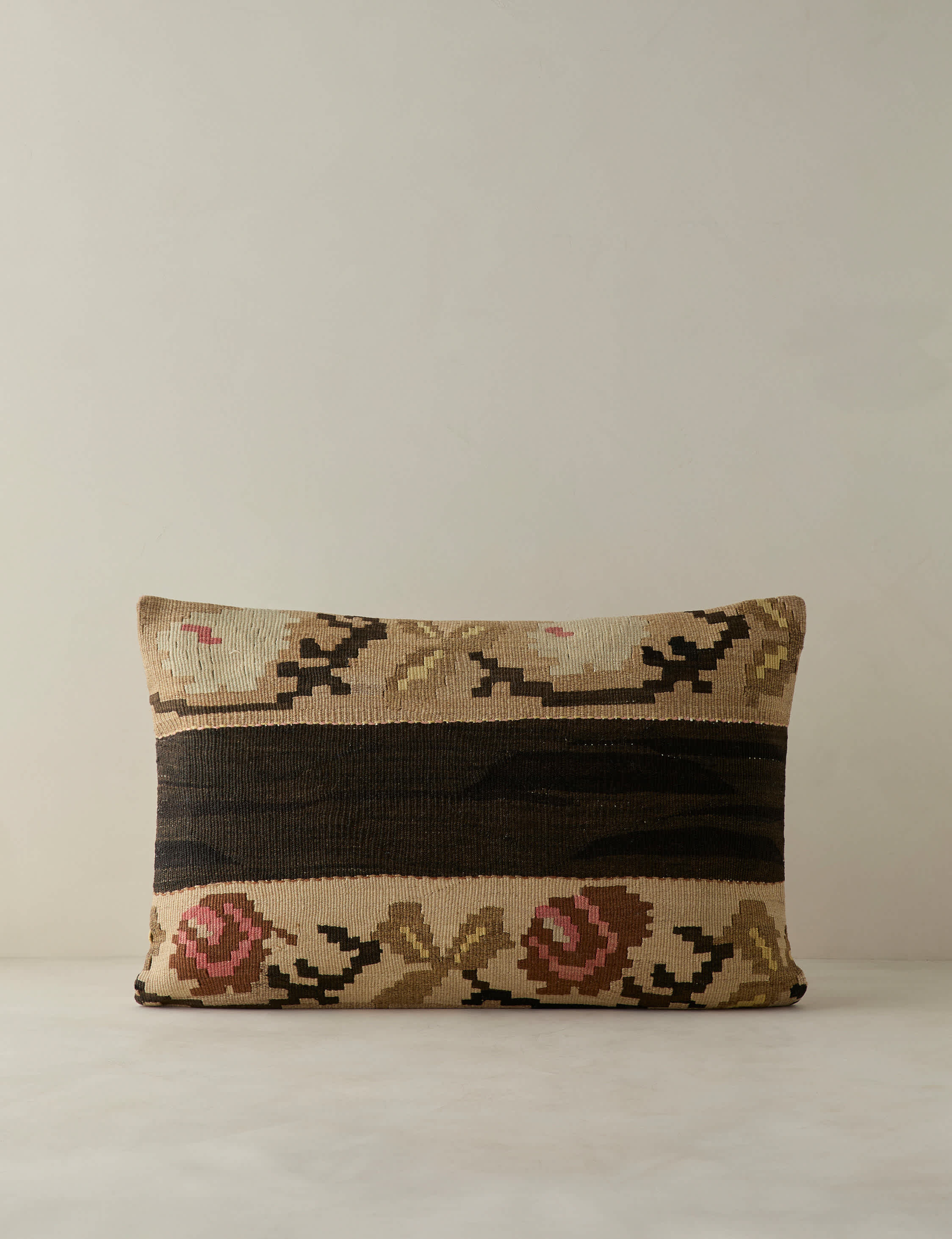 Vintage Lumbar Pillow No. 383, 16" x 24"