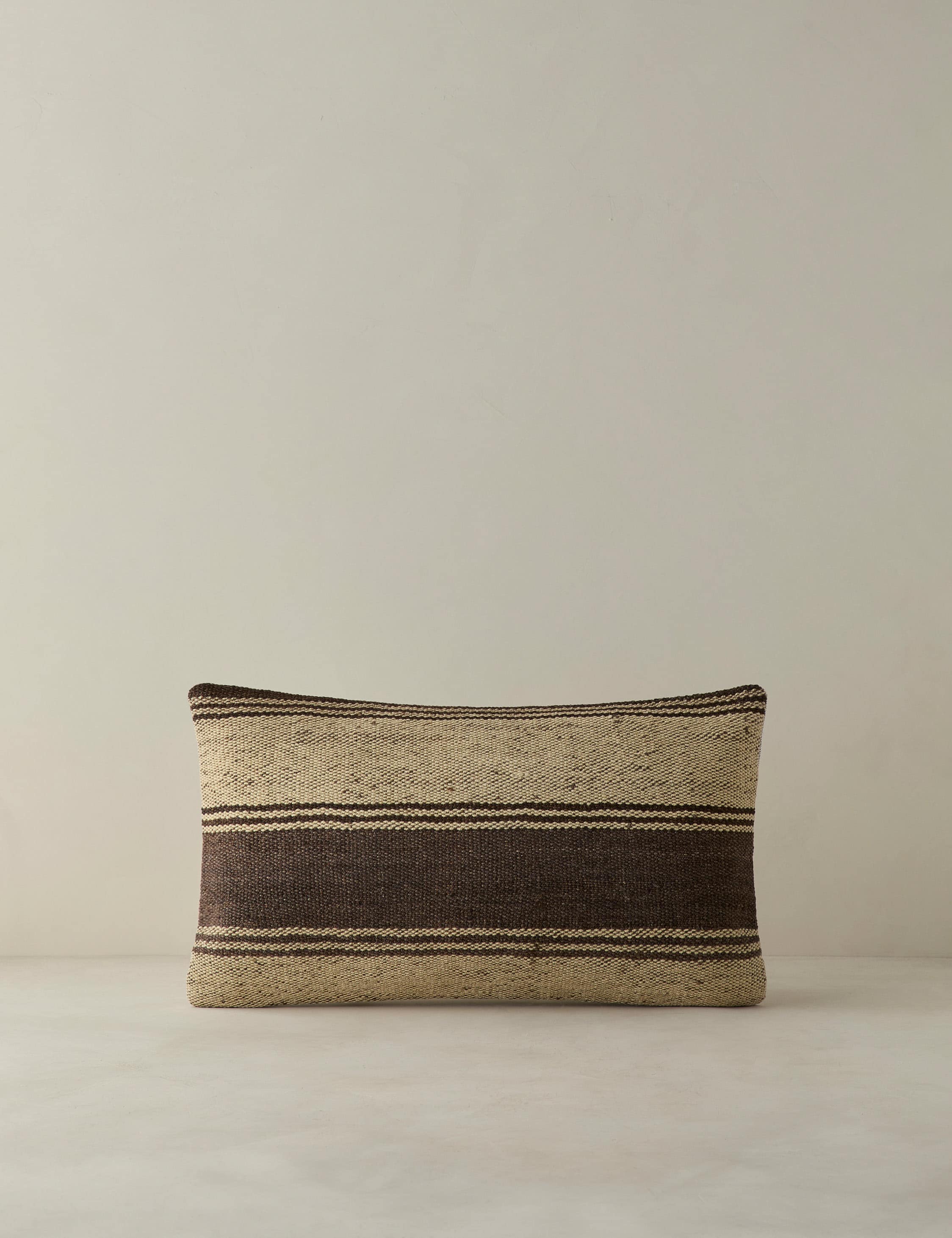 Vintage Lumbar Pillow No. 398, 12" x 20"