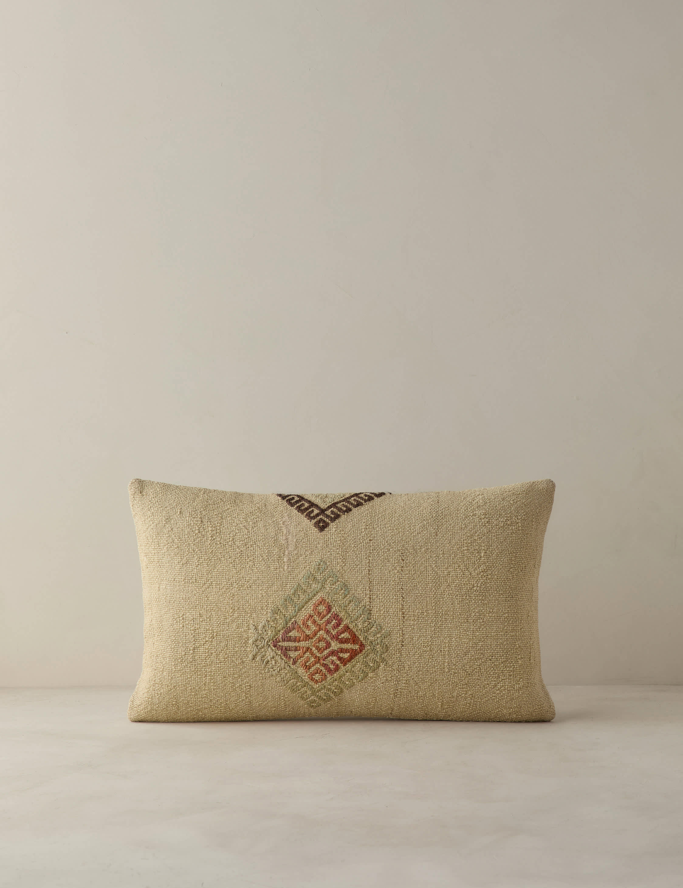 Vintage Lumbar Pillow No. 410, 12" x 20"