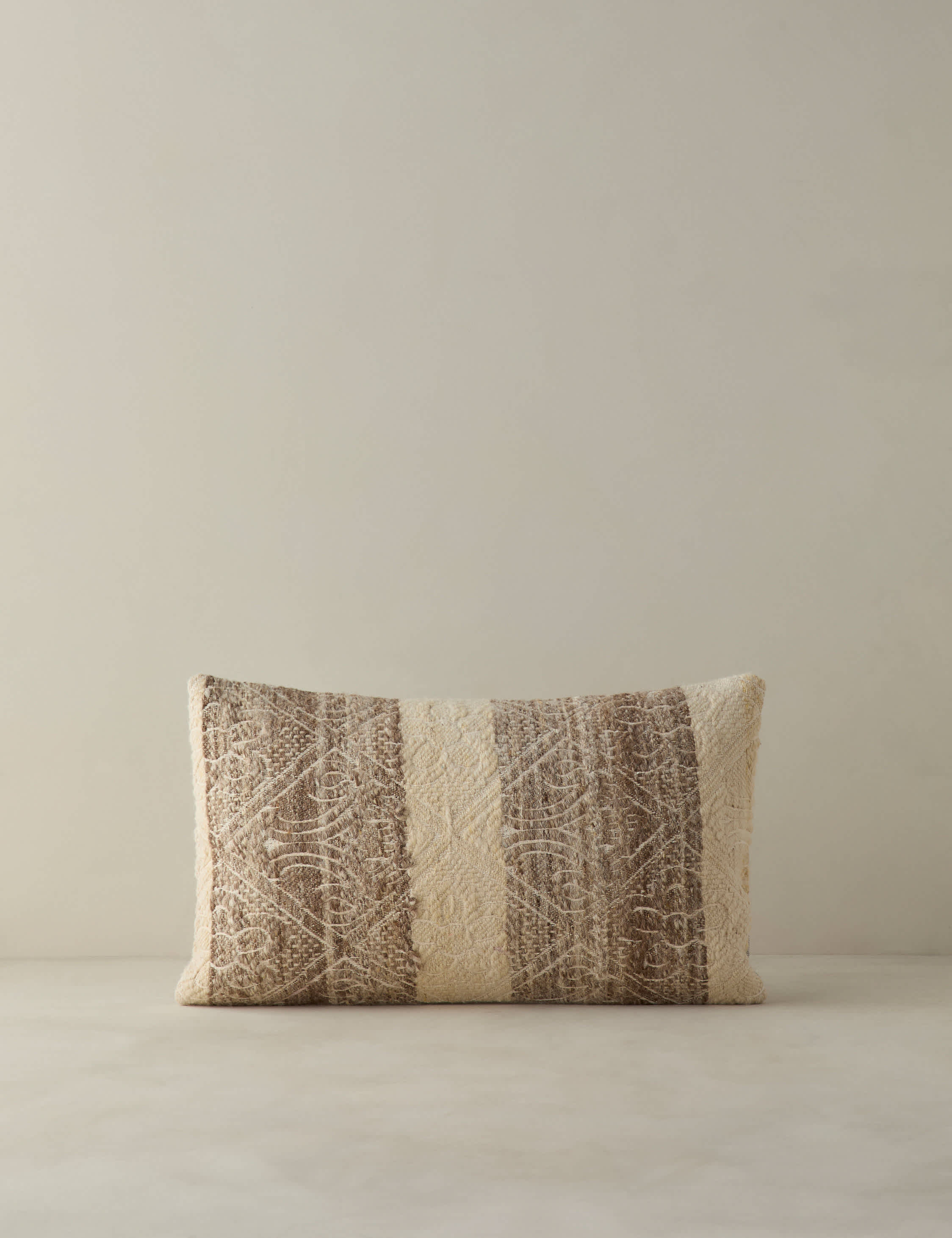 Vintage Lumbar Pillow No. 413, 12" x 20"